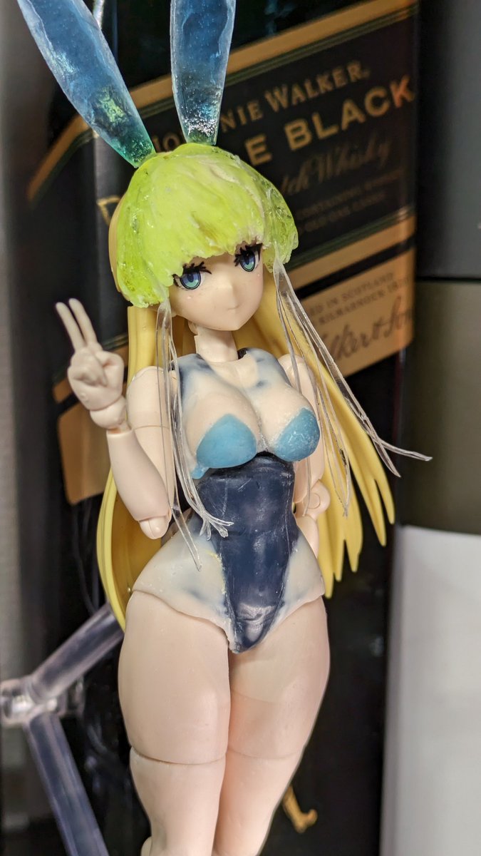 junmiroquai's tweet photo. wip ウサ耳 #30MS #バニー #トキ https://t.co/wIKAgn2KLc