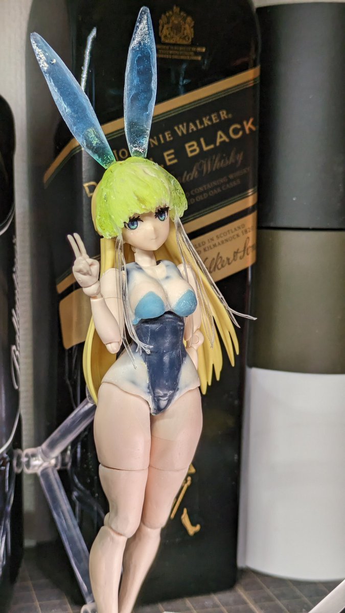 junmiroquai's tweet photo. wip ウサ耳 #30MS #バニー #トキ https://t.co/wIKAgn2KLc