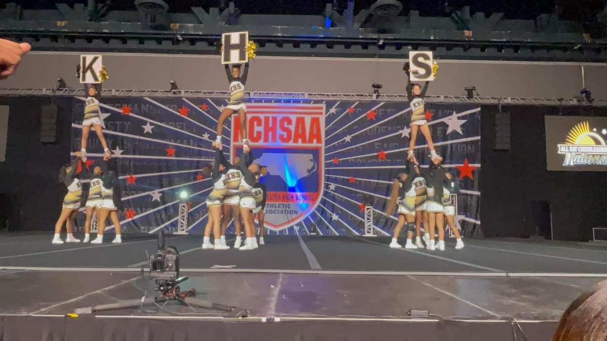 Amazing weekend for <a href="/KnightsKHSCheer/">Knightdale Cheer</a> . It’s only up from here! 💛