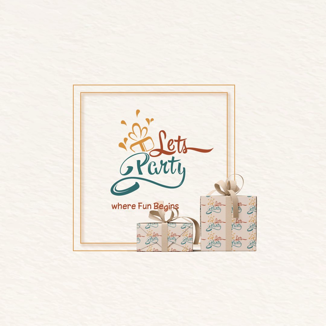 تصميم هوية لمحل lets party
