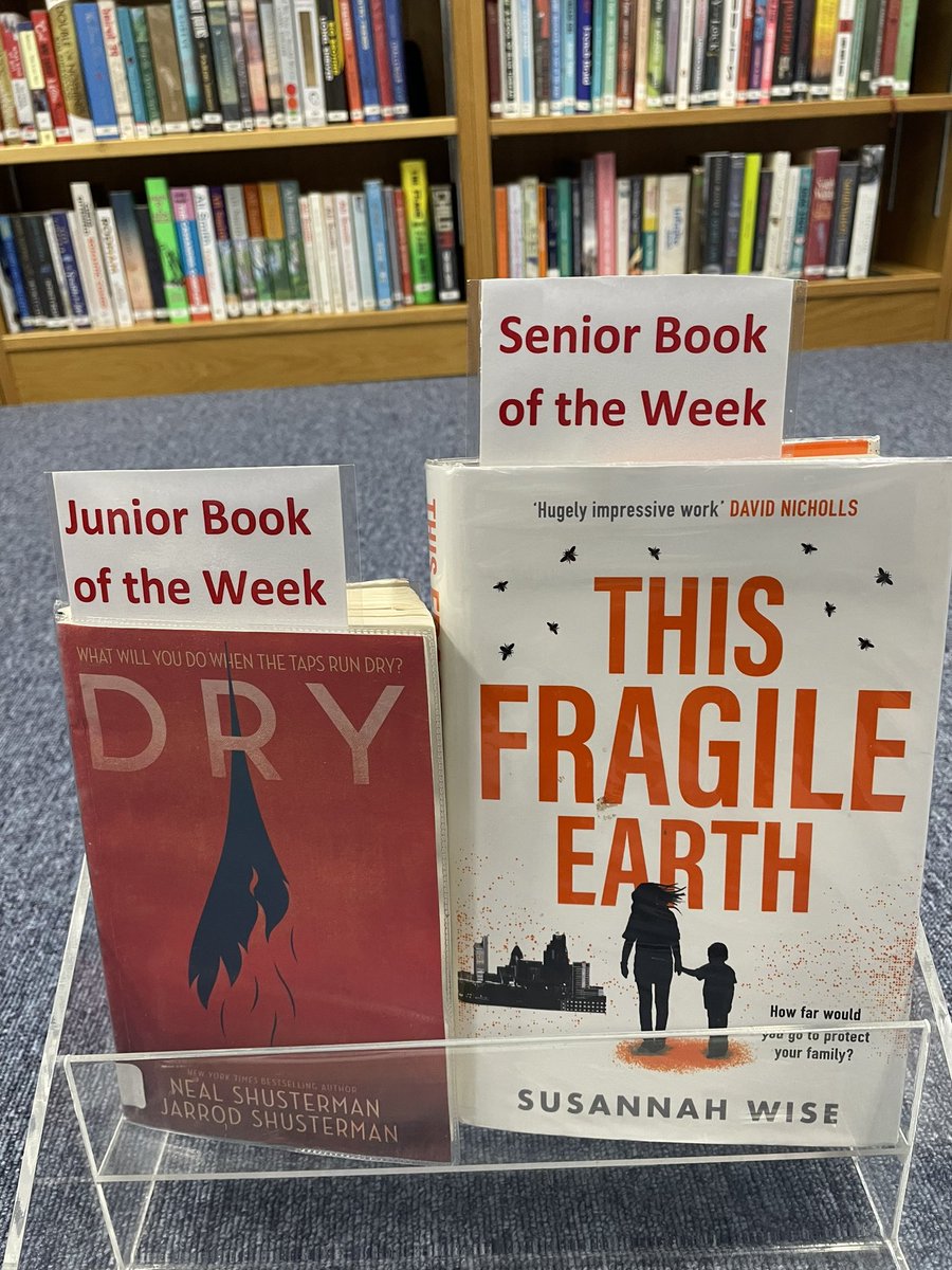 To support @GeographyGandL with their work on #COP28 here are our Books of the Week: Dry by @NealShusterman and @jarrodshus20645 and This Fragile Earth by @susannahwise 📚🌟📖❤️#ReadingForPleasure @GandLSchool @WalkerBooksYA @gollancz