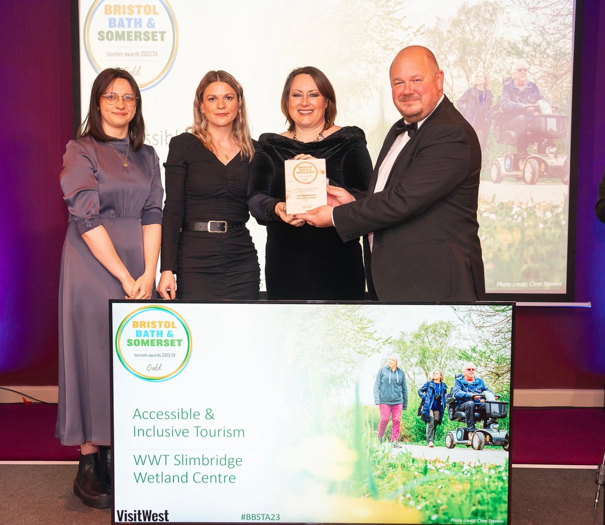 🏆Double GOLD 🏆

We're incredibly proud to have won 2 Gold awards in this year's <a href="/BBSTourismaward/">BBSTourismAwards</a> for;

✨ Large Visitor Attraction of the Year
✨ Accessible &amp; Inclusive Tourism 

A massive congratulations to all of the finalists! 👏
Read more: wwt.org.uk/wetland-centre…
#BBSTA2023