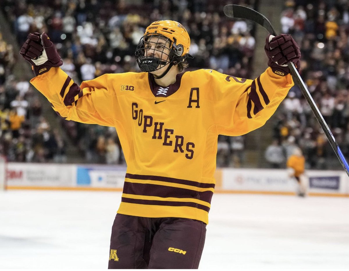 insiderJmoney's tweet image. The Flyers are the only NHL team to have 3 prospects sitting in the Top 30 in all of NCAA Scoring

1. Massimo Rizzo - Denver (6G-22A in 16GP)

21. Cutter Gauthier - Boston College (12G-7A in 16GP, T-2nd in Goals)

27. Bryce Brodzinski - Minnesota (10G-8A in 16GP)

#LetsGoFlyers