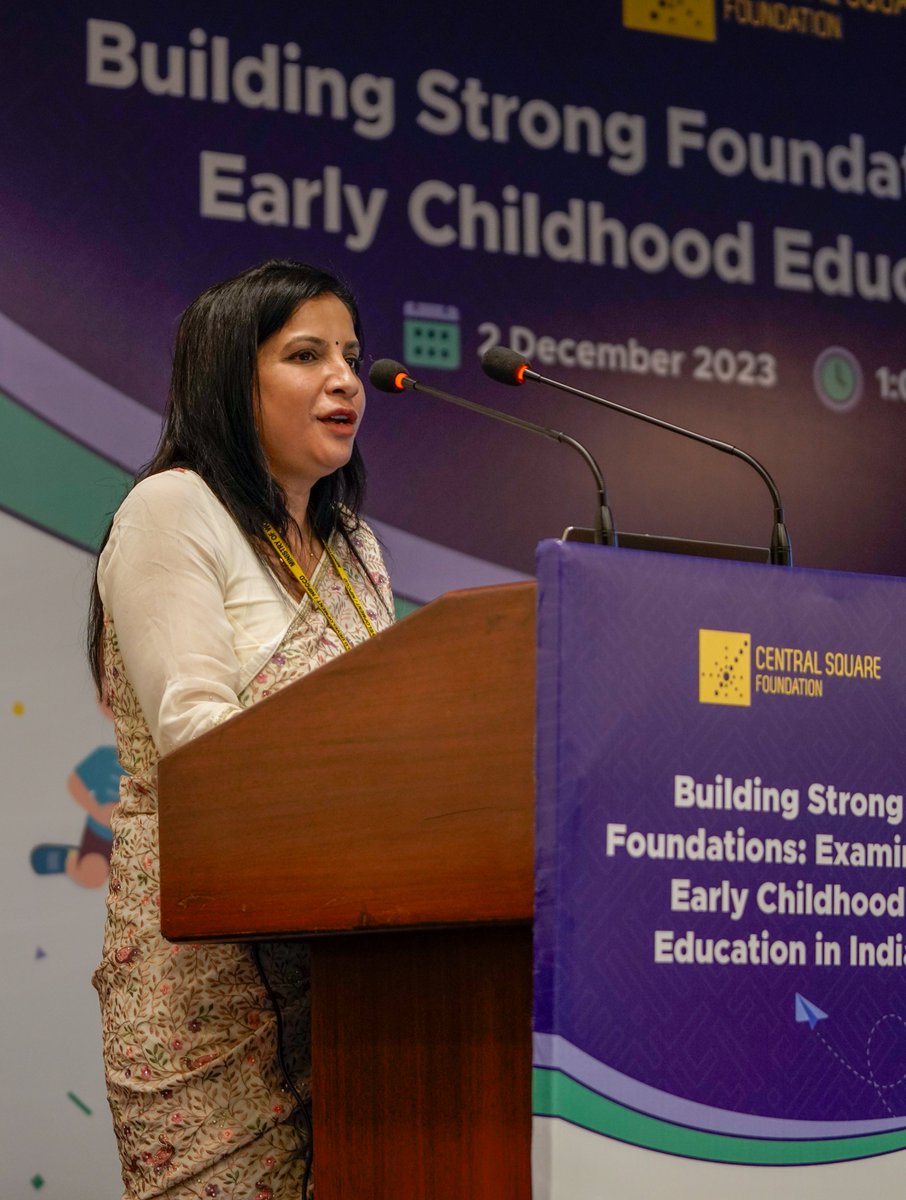 CSF_India's tweet photo. Dr. Rita Patnaik (@MinistryWCD) shared insights on the State's commitment to bolstering the ECE ecosystem, while all our esteemed panelists added weight to the dialogue - discussing key reforms needed for quality learning time in ECE classrooms. #earlychildhood https://t.co/lcNMAgg4d6