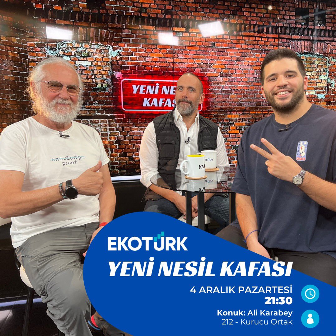 Yeni Nesil Kafasi (@yeninesilkafasi) on Twitter photo “Yatırım yaparken nelere bakıyorsunuz?” gibi standart soruları sormadığımız müthiş bir program oldu. <a href="/akarabey/">ali karabey</a> bugünkü konuğumuz 🙌🏽 <a href="/omererkmen/">Omer Erkmen</a> <a href="/sonatkaymaz/">Sonat Kaymaz</a> <a href="/212vc/">212.vc</a> “Yatırım yaparken nelere bakıyorsunuz?” gibi standart soruları sormadığımız müthiş bir program oldu. <a href="/akarabey/">ali karabey</a> bugünkü konuğumuz 🙌🏽 <a href="/omererkmen/">Omer Erkmen</a> <a href="/sonatkaymaz/">Sonat Kaymaz</a> <a href="/212vc/">212.vc</a>