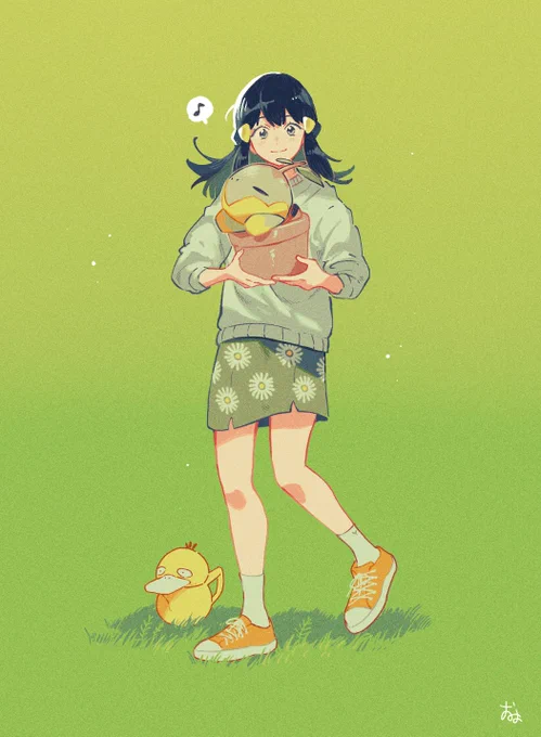 ヒカリさんとナエトル 