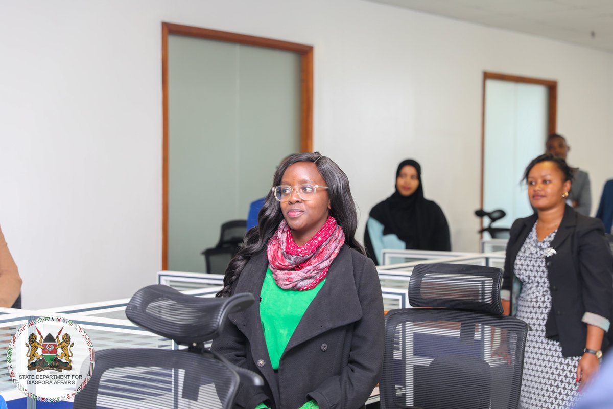 Diaspora_KE's tweet photo. Accompanying PS Njogu were the heads of various departments and divisions within the State Department...2/2 #SDDA https://t.co/tQ8ffH7PU4