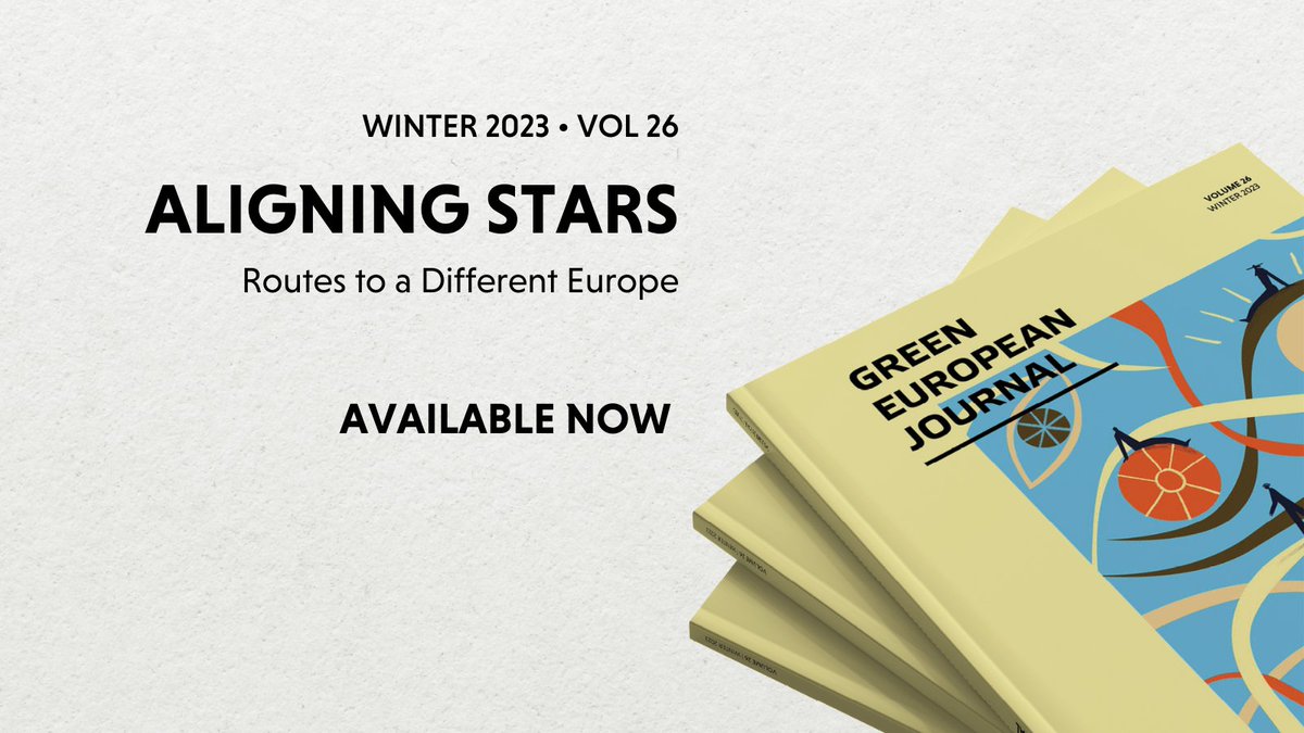 📢Just published 

Our new edition, “Aligning Stars: Routes to a Different Europe”, is out!

👀 Read it online: bit.ly/read-edition-26
📚 Get one copy straight to your door: bit.ly/OrderGEJ