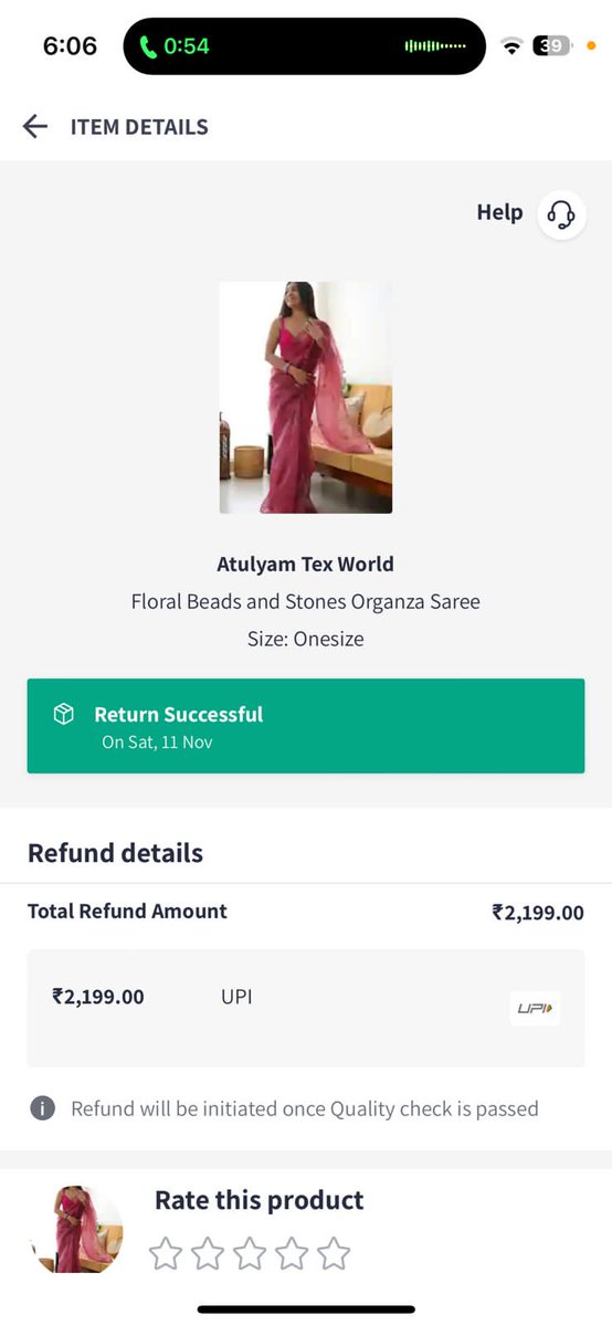 nipun21112's tweet image. It&apos;s been almost a month since you have been stalling me for a refund on an item which was picked up successfully on 11th Nov. 
The very incompetent call support team has not been able to resolve this issue.

@myntra @MyntraSupport