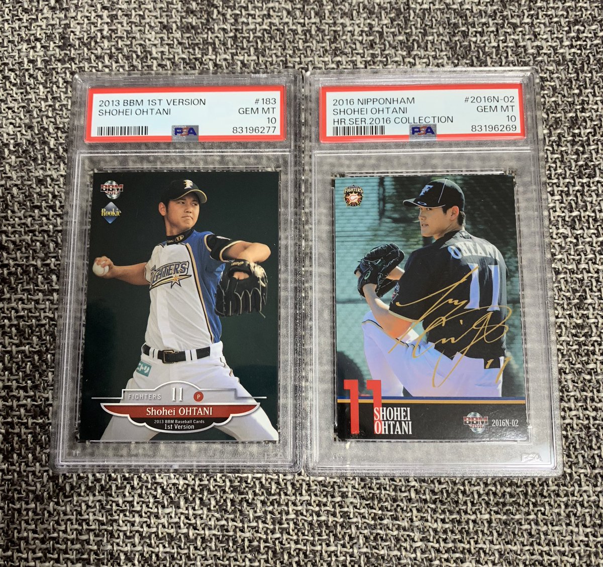 PSAかえってきました😁
89枚提出しましたが①topps Nowは全て10点②③保存用に提出したので点数には満足④今回サービスレベルが上がった2枚です🙆‍♂️
返却も早いし、これからも日本支社派です😎！