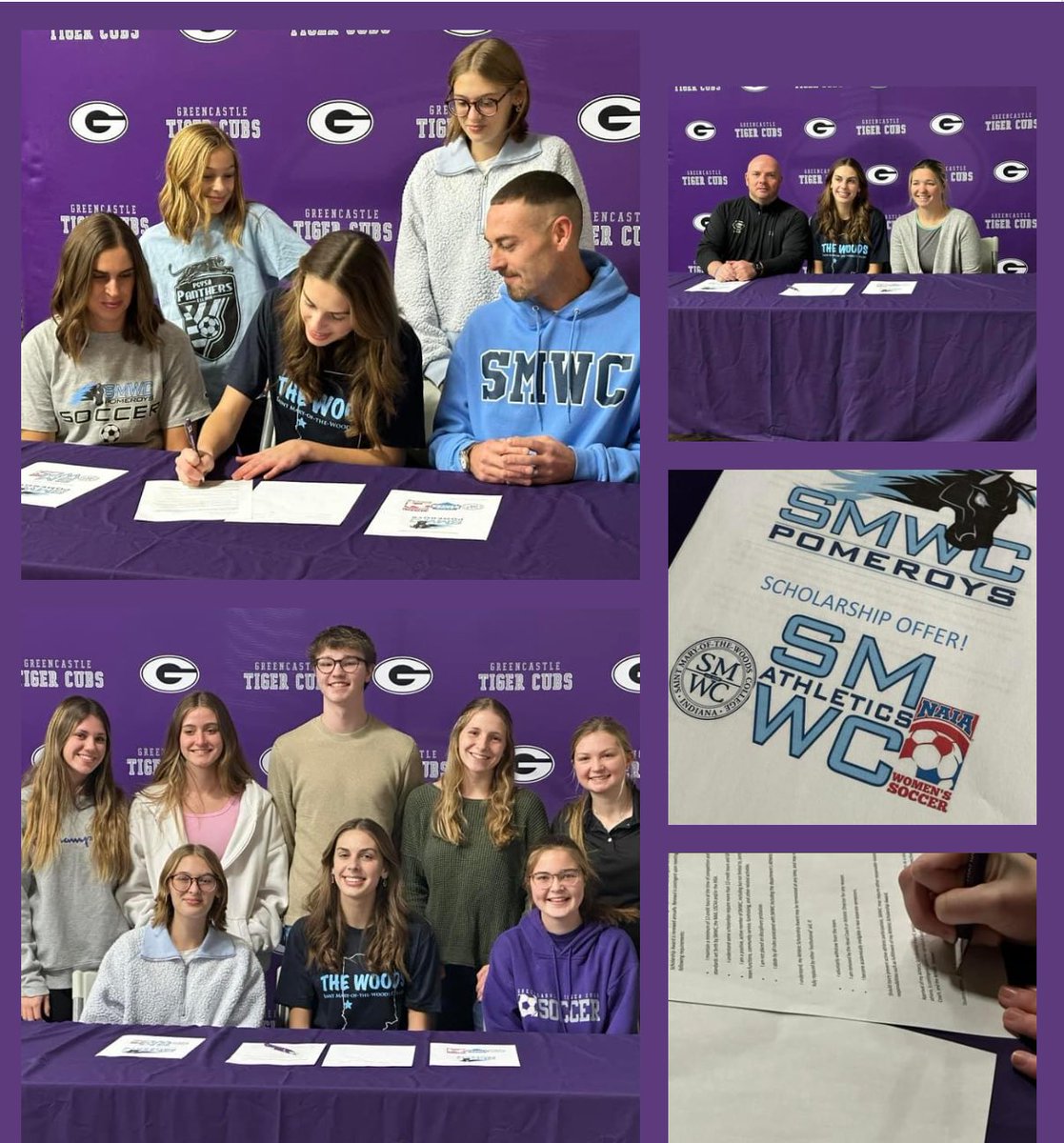 Our Tiger Cub is going to be a Woodsie!  Congrats to Aleeyah and the Johnson family.  Aleeyah signed her Letter of Intent to continue her education and soccer career at Saint Mary’s of the Woods.  <a href="/smwc/">Saint Mary-of-the-Woods College</a> <a href="/SMWCAthletics/">𝐒𝐌𝐖𝐂 𝐀𝐭𝐡𝐥𝐞𝐭𝐢𝐜𝐬</a>