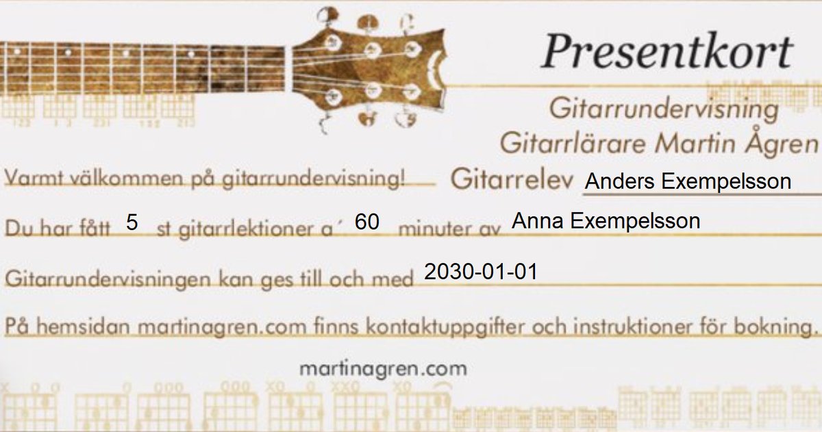 Julklappstips ➜ Presentkort på gitarrlektioner 🎅🎸 

martinagren.com/gitarrlektione…

#julklappstips #presenttips #presentkort #gitarrlektioner #kungsholmen