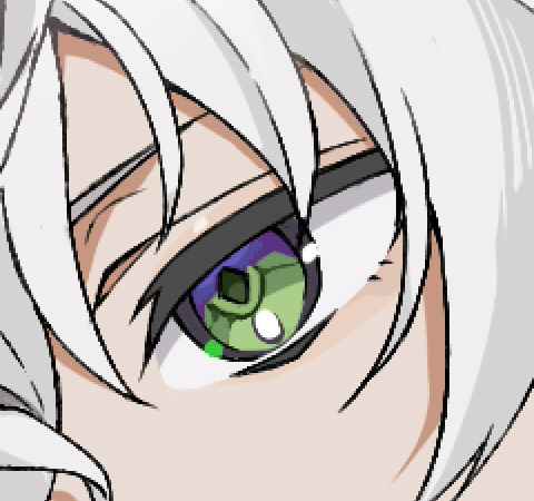 「green eyes one-eyed」 illustration images(Latest)