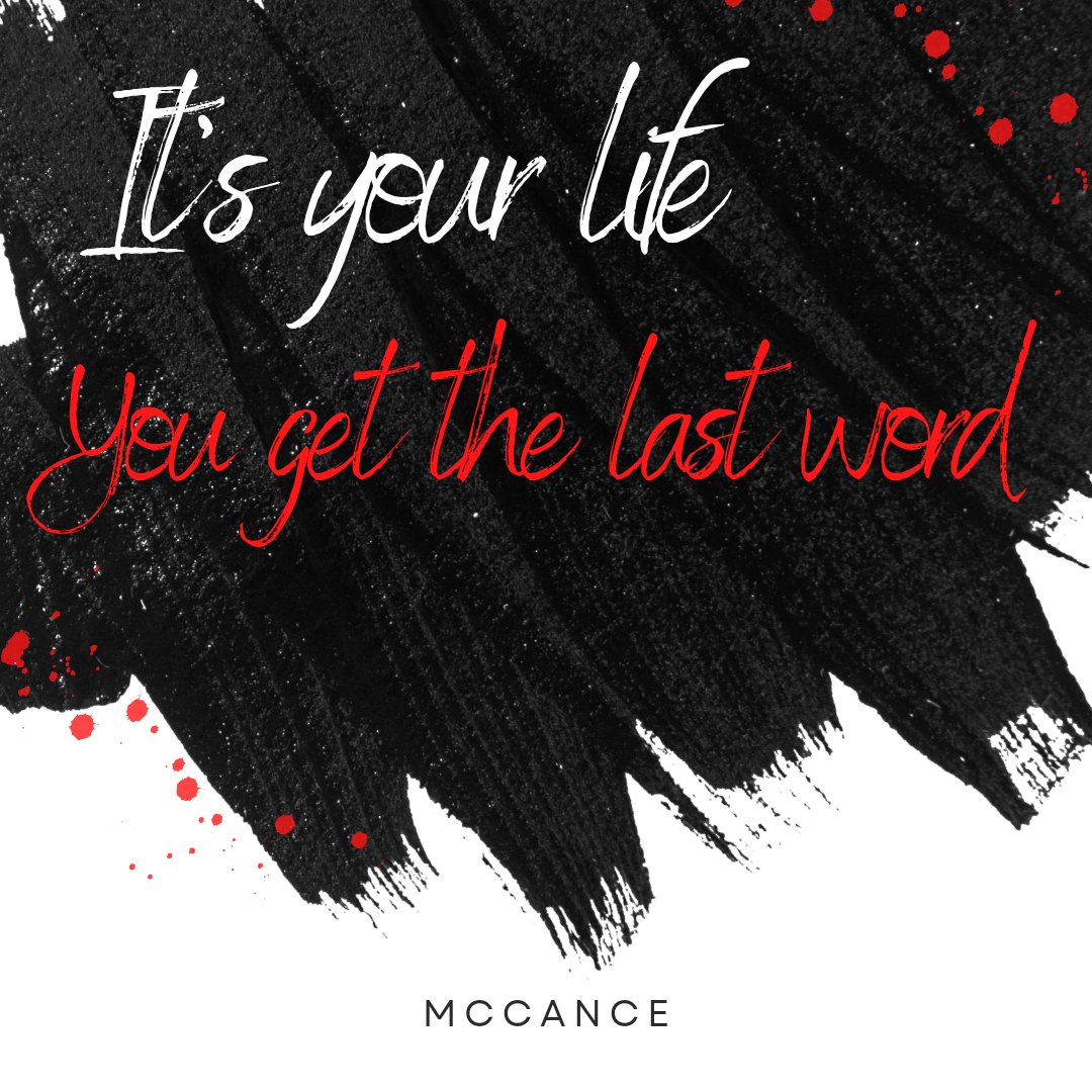 donna_mccance's tweet image. Some people think if they get the last word in, that's how things will be.
🤔🤨
When it comes to YOUR life, YOU get the last word. 💪✔️♥️

#StandUpForYourself
#StayStrong
#MentalHealth
#BeYourself
#integrity
#authenticity
@Bob_Lazzari
@NKaravedas @LeanoraBenton3 @mraspinall