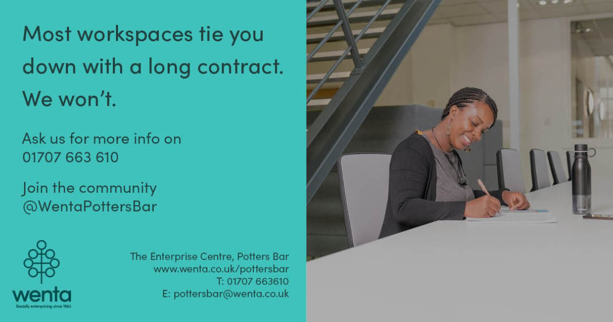 Need a workshop in Potters Bar?

Our Enterprise Centre currently hosts a roomy 1022 sqft workshop.

Workshop features include:

- Monthly contracts
- A large semi industrial space
- FREE parking
- 24/7 access &amp; much more

Click here for more: bit.ly/37fz0ta