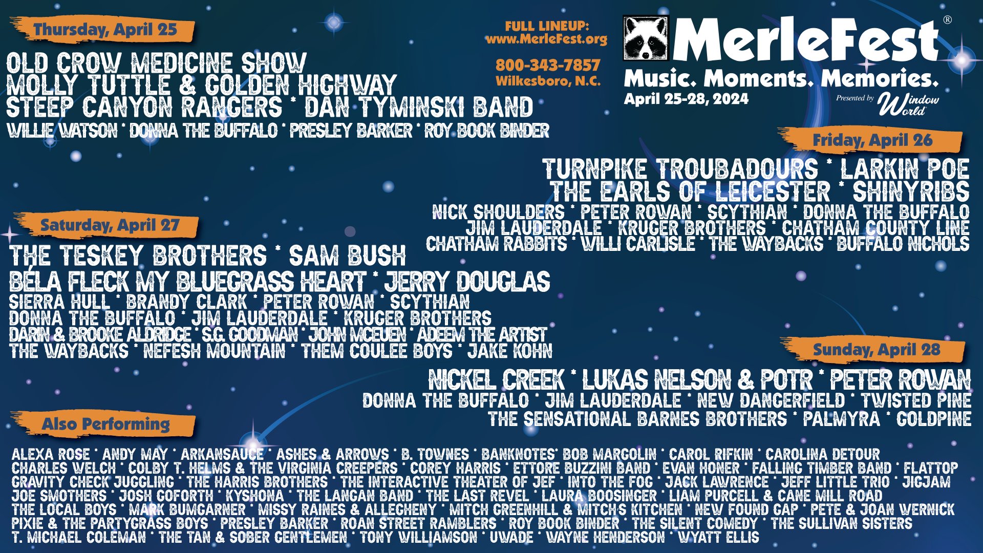 merlefest lineup 2024