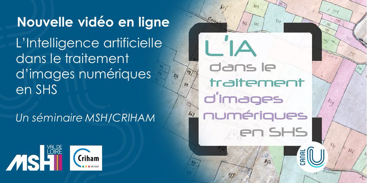 🫤 Vous avez manqué le séminaire organisé par la MSH VdL et le @Criham_UR15507 : 'L’Intelligence artificielle dans le traitement d’images numériques en SHS' ? Pas de panique, vous pouvez désormais voir ou revoir l'intégralité des présentations ! 📷msh-vdl.fr/actualite/semi…