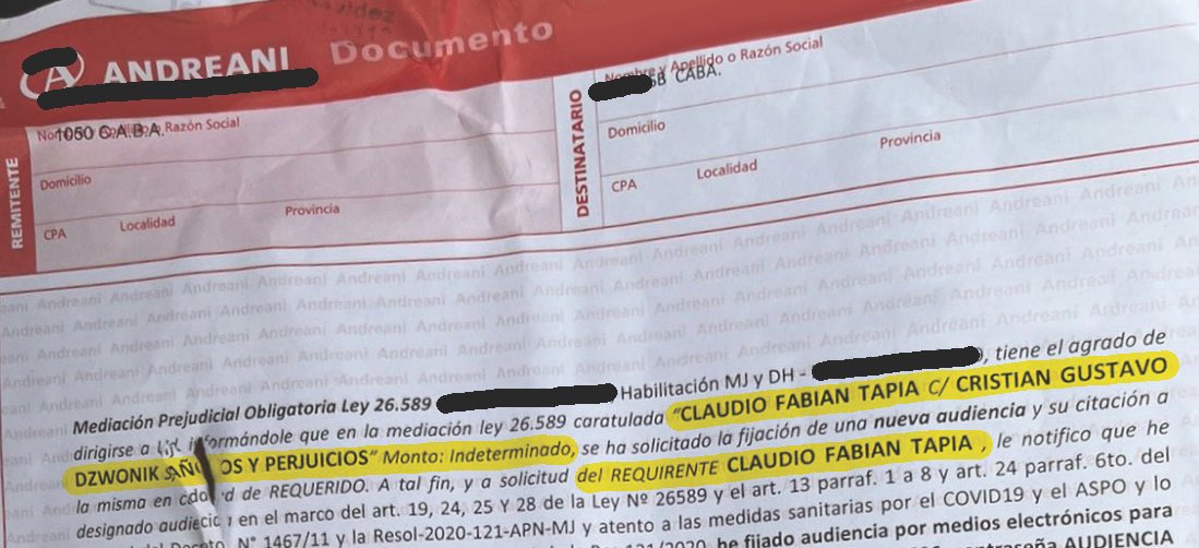 Mientras recibía carta documento de la familia Massa, en paralelo siempre me llegaron cartas documento del Chiqui Tapia. ¿Qué coincidencia, no? ¿Está todo conectado? ¿Alguien va a investigar la gestión del Chiqui Tapia, y su conexión con familia Massa? Solo quiero decir algo:
