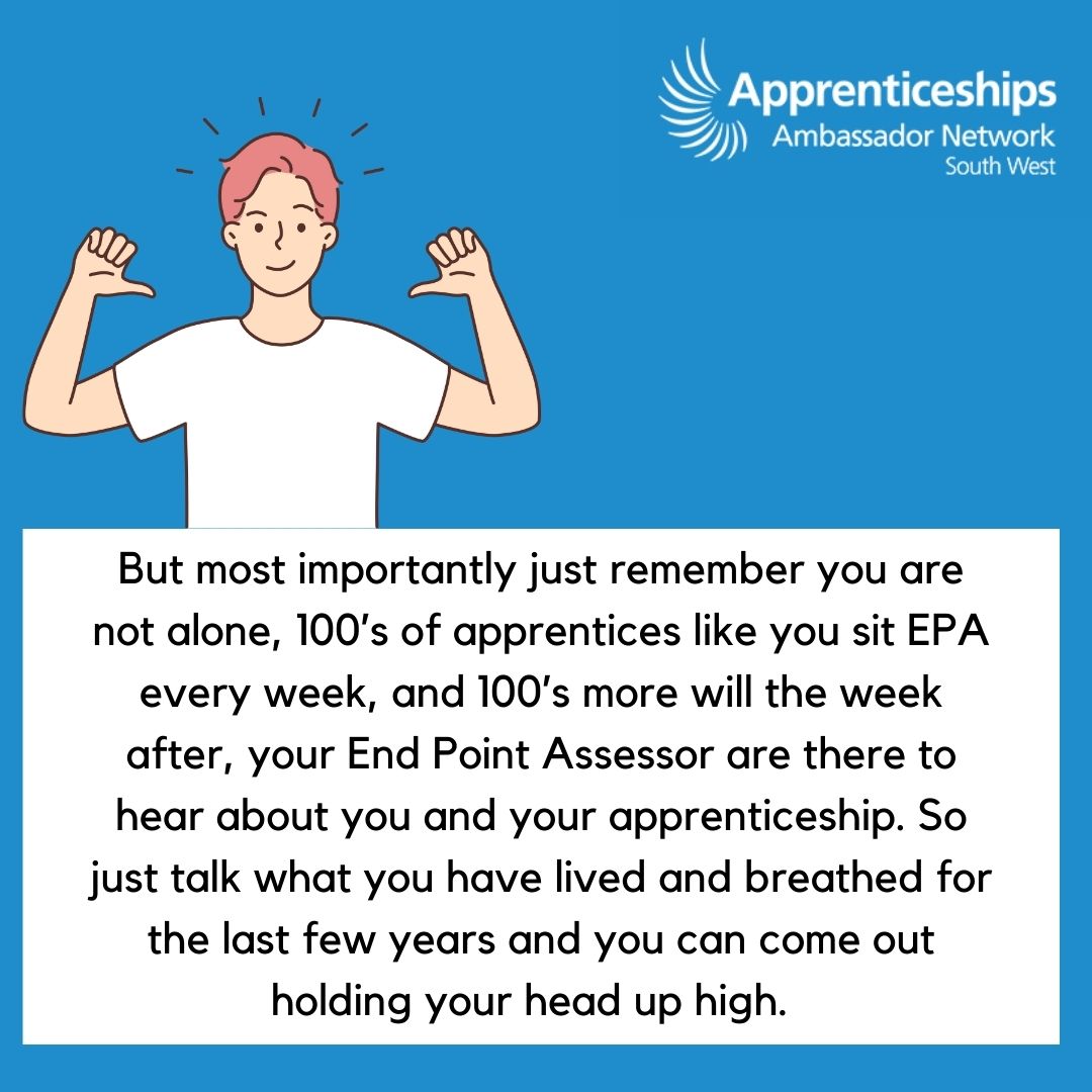 SouthWestAAN's tweet image. Going into your End Point Assessment can be nerve-wracking; here are some ways to deal with some of those feelings! 📚🎓

#EndPointAssessment #SWAAN