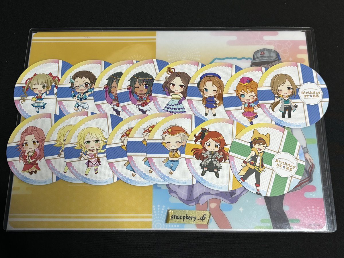raspbery_af's tweet photo. 【譲渡】アイマス アイドルマスター アニカフェ バースデー コースター カード

譲)
コースター＞画像1/2参照
カード＞杏 志希

求)
コースター＞¥100/1枚
カード＞定価

条件は4枚目に記載しておりますのでご一読の上お声かけください。
郵送にてお願いします。 https://t.co/G3Yn0Sa7DW