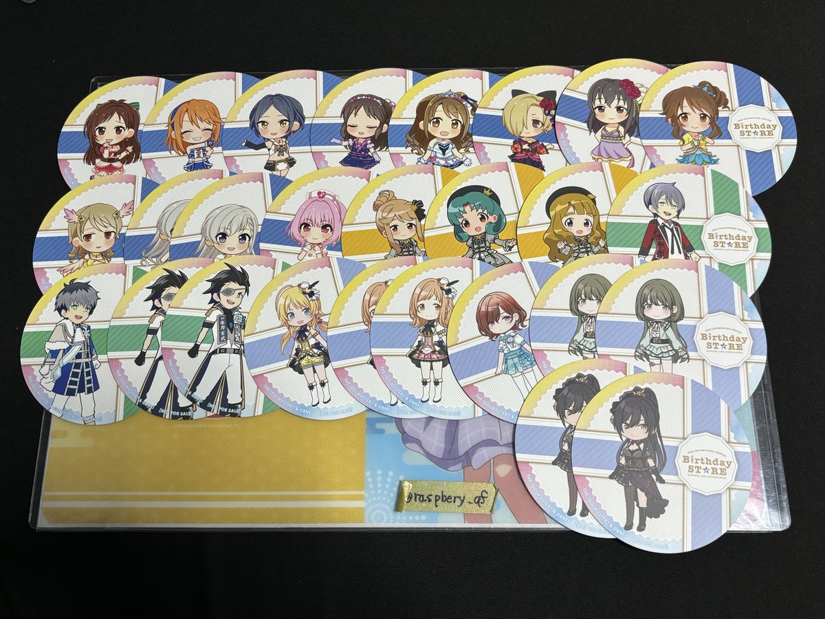 raspbery_af's tweet photo. 【譲渡】アイマス アイドルマスター アニカフェ バースデー コースター カード

譲)
コースター＞画像1/2参照
カード＞杏 志希

求)
コースター＞¥100/1枚
カード＞定価

条件は4枚目に記載しておりますのでご一読の上お声かけください。
郵送にてお願いします。 https://t.co/G3Yn0Sa7DW