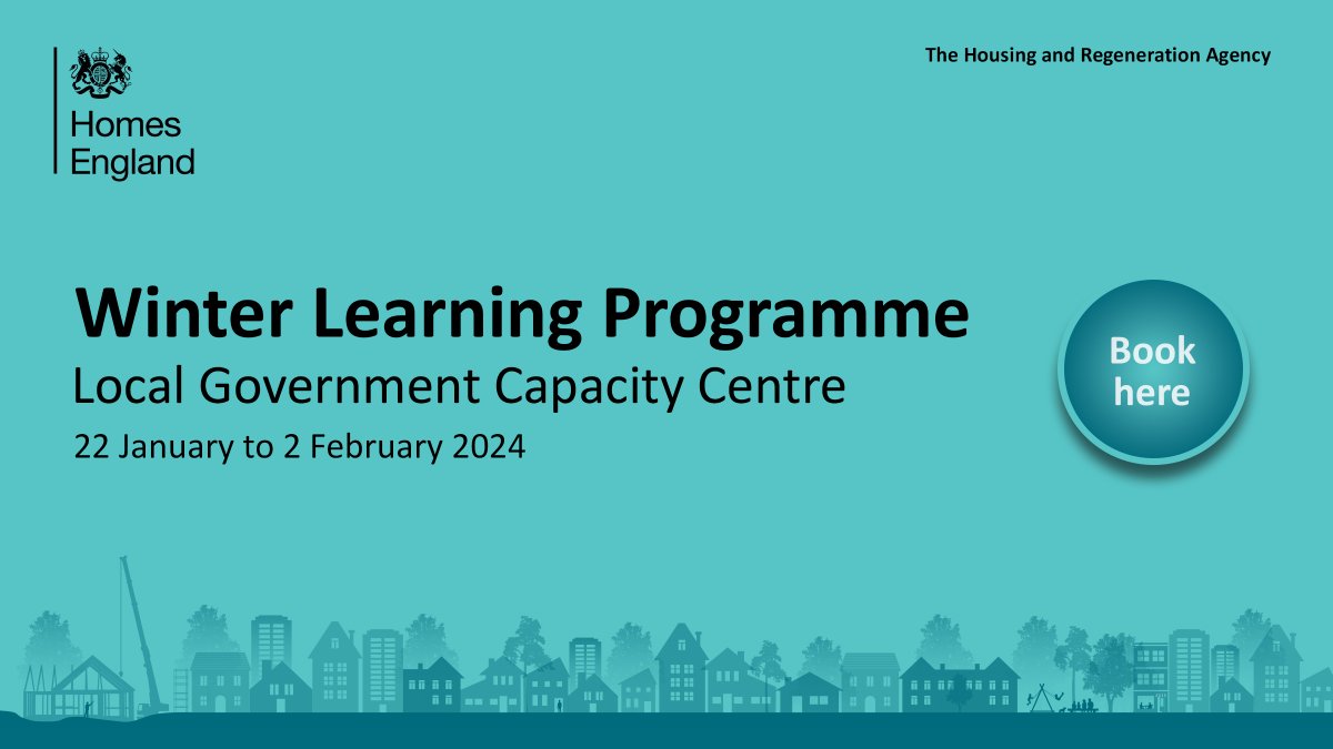 Working in local government and passionate about places? Registrations for our Winter Learning Programme open today. Attendees will gain continuing professional development accreditation certificates.

Find out more and book your places now: bit.ly/39tBAwo

#LocalGov