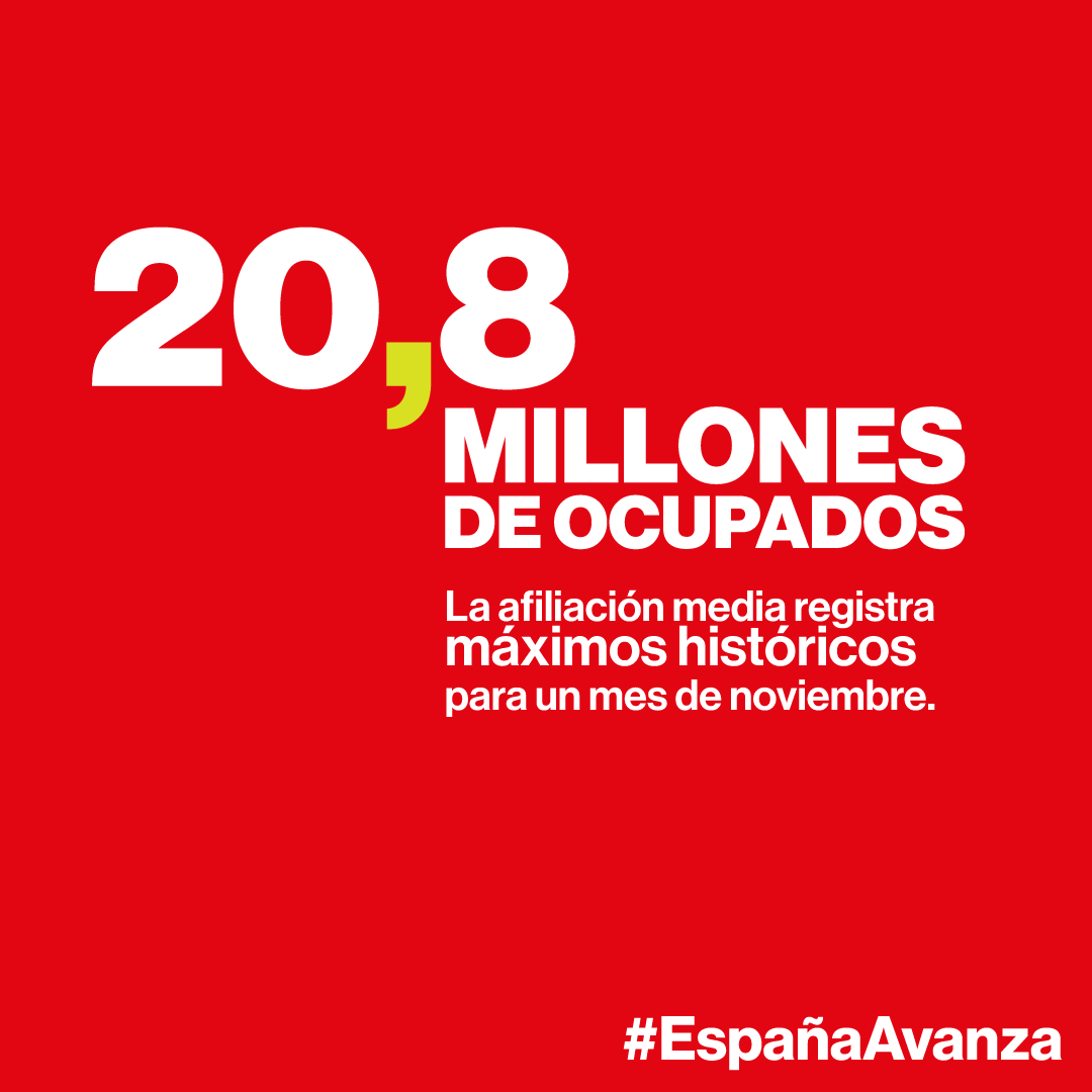 Se han creado 510.000 puestos de trabajo en lo que va de año.

Así, España supera el ritmo de creación de empleo de todas las grandes economías europeas, tanto desde la pandemia como desde el inicio de la guerra de Ucrania.