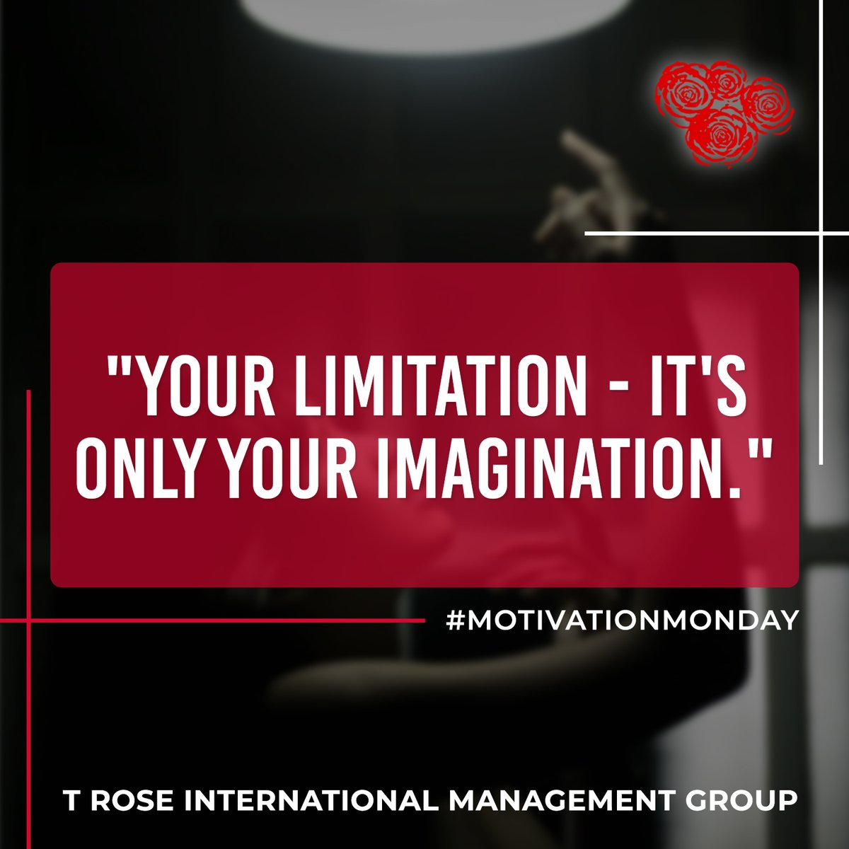 TRoseIMG's tweet photo. "Your limitation—it's only your imagination."

Remember, nothing is impossible in this beautiful world, let your imagination push you beyond your limits. In this way, it may help you achieve your wildest dreams. Because believing is the first step in achieving! ❤️💯

#troseimg https://t.co/pV3pEBZFbN