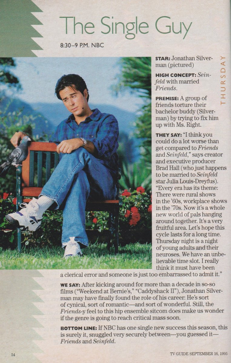 THE SINGLE GUY. 1996.

Jonathan Silverman, Ernest Borgnine. #TheSingleGuy #TVGuide