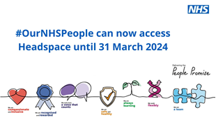 #OurNHSPeople can now access the Headspace app and all their wellbeing resources for free until 31 March 2024. You can sign up using your NHS email account here: england.nhs.uk/supporting-our…