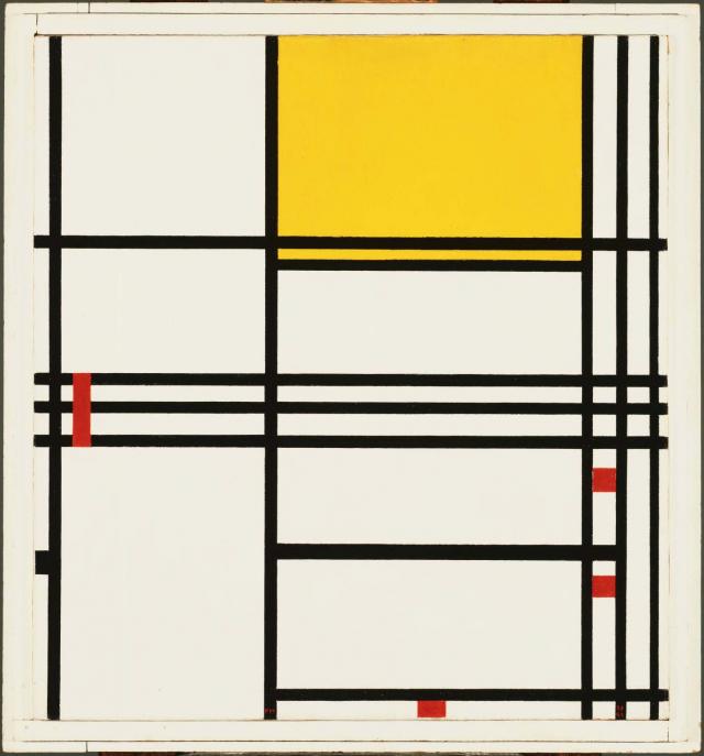 ostracreates's tweet photo. Few days ago I passed by this photo, below, of a microprocessor.
I immediately thought that it looked like one of Mondrian's Piet compositions.
I am always fascinated by the belief that everything is connected and there is one common collective thought that is fulfilled through the thoughts and actions of every person.
Katherine Dreier once wrote: “Mondrian came to the philosophical conclusion that ALL IS SPACE.”