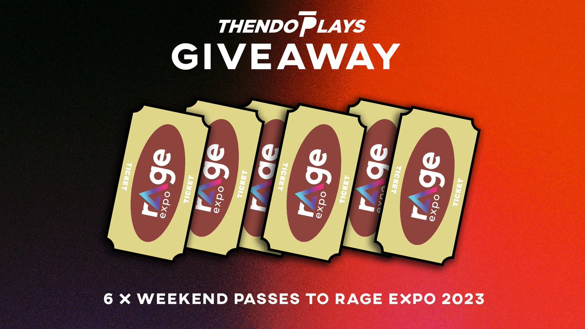 ThendoPlays's tweet photo. So as we gear up for #rAgeExpo2023 I'm sure some of you might have FOMO😆

Fear not because myself and @rAgeExpo are giving away 6 weekend passes! 

How to Enter:
Follow me &amp; @rAgeExpo
Like and reshare!
Leave a comment telling us why you deserve a ticket!

Closes in 24 hours! https://t.co/RPpOLO6W5B