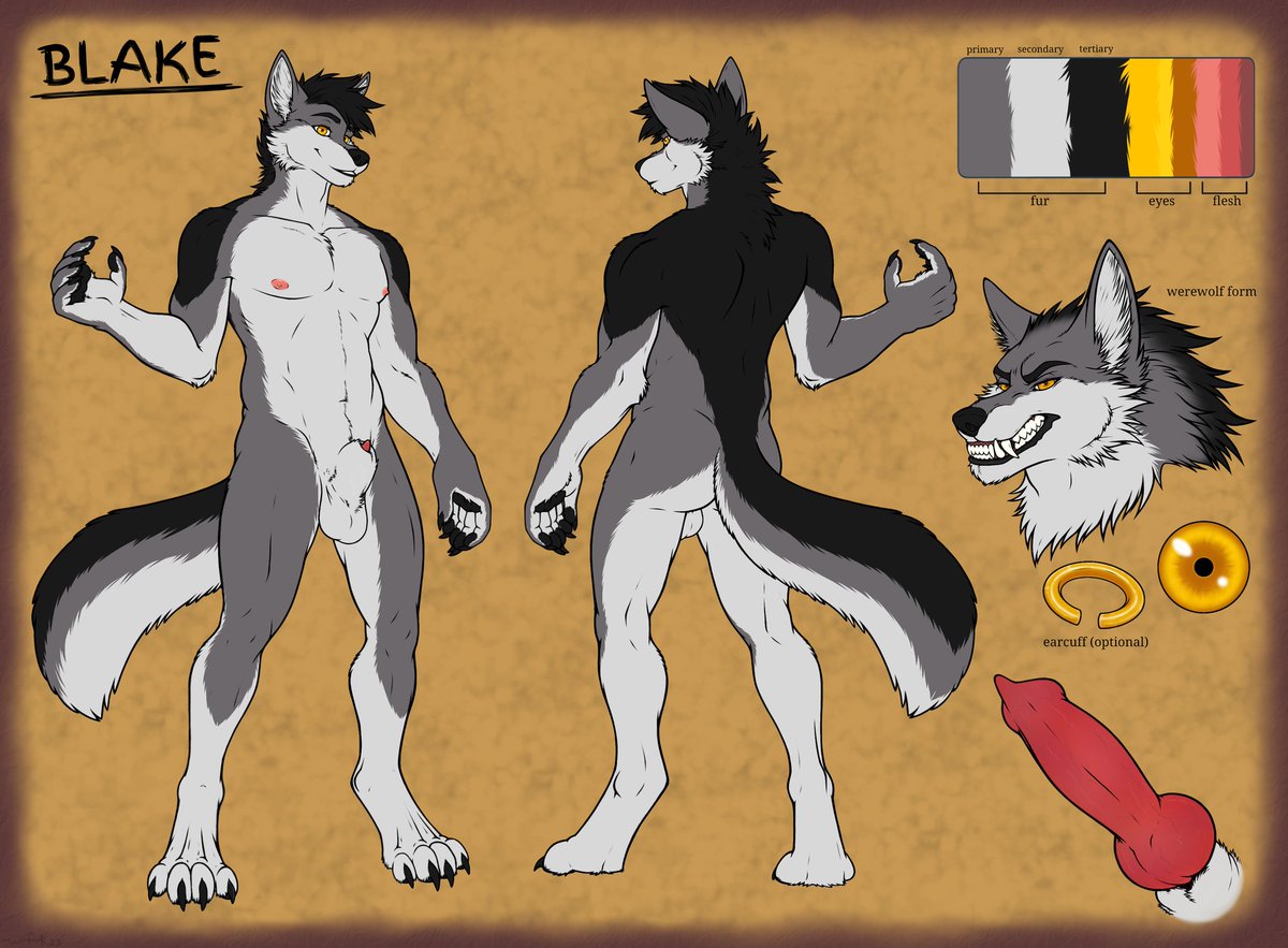 wfk_art's tweet photo. sfw/nsfw ref sheet comm for @BlakeWolf87 https://t.co/KZdNBj3xDd