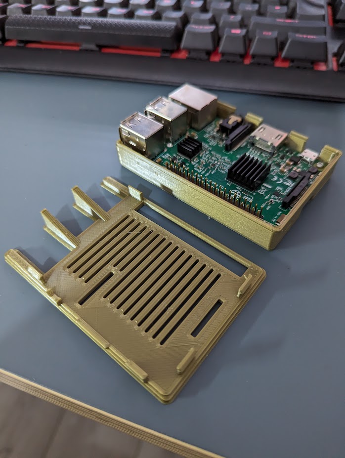 Someunknownname's tweet image. Quick Pi3 Case for my PiHole, i managed to knock the printer causing a layer shift but it still works fine.
#raspberrypi
#pi3
#3dprinting
#printtheworld3d🌎
#ender3v2
#pihole