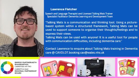 The CAV Dementia Learning and Development Team are excited to say that Lawrence one of our Specialist Facilitators is now a licensed Talking Mats trainer. This will support and enable people to connect and share their thoughts, feelings and views. @RPB_CAV @CV_UHB @TalkingMats