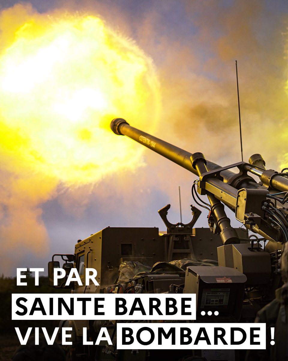 Bonne fête à tous les soldats qui manient la poudre et le feu 🔥