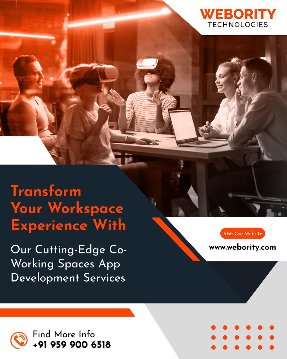webority's tweet image. Webority - Innovation starts with your workspace! Our Co-Working Spaces App Development Services.

Ignite productivity with ground-breaking tech advancements. Redefine your workspace – where efficiency meets innovation.🌐

#WeborityTechnology #WorkspaceTransformation #CoWorkSpace