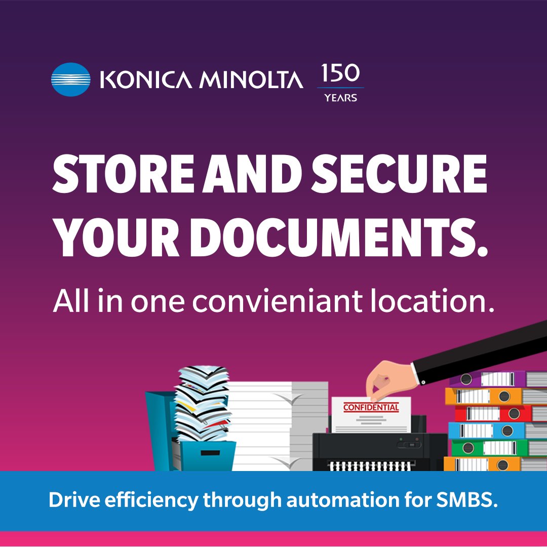 KonicaMinoltaUS's tweet photo. SMBs, learn how you can outperform your peers through Digital Transformation. 📈

➡️ https://t.co/iAdpAKXigD

Stop wasting time &amp; money on storage, searching for documents, and manually entering data... 🚫 📄

Connect with a digital maturity expert today.

#business #automation https://t.co/gEvGkx1mU9
