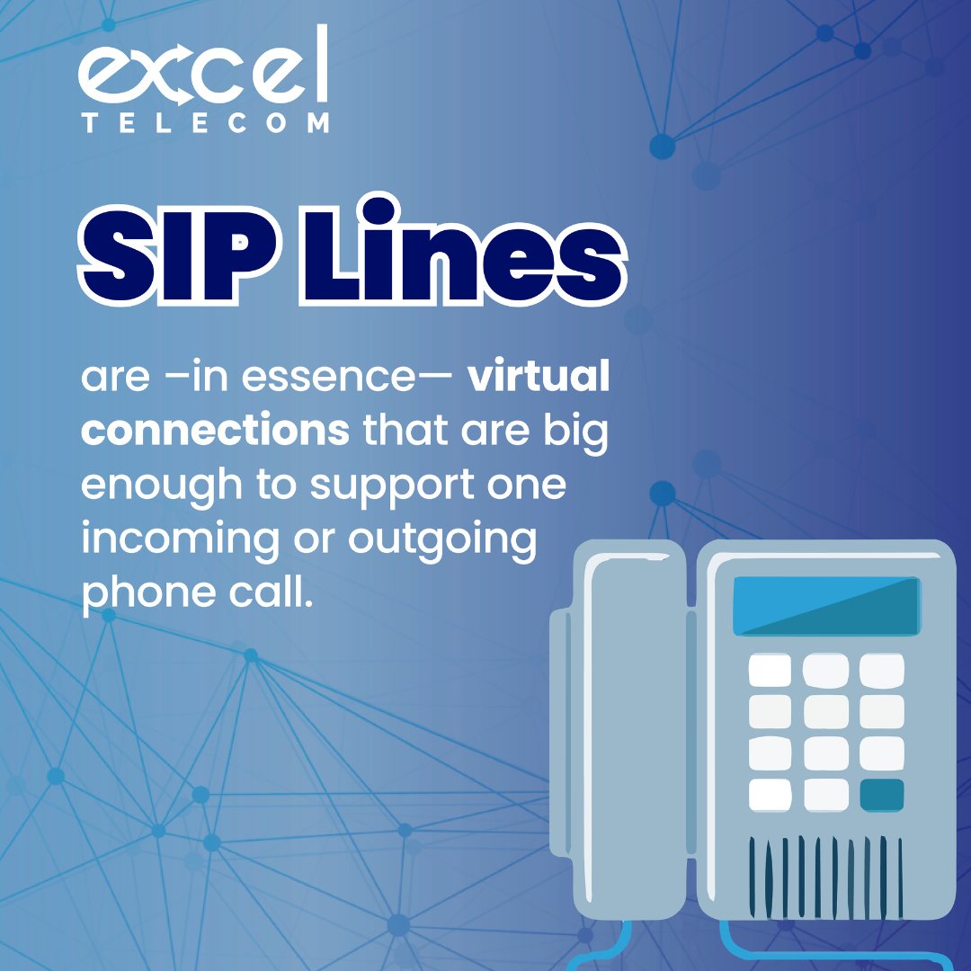 ExcelTelecominc's tweet image. Do you want to know the difference between SIP business lines and SIP Trunks? We wrote a blog post about it. Check it out at the link below! 

exceltelecom.com/en/sip-busines… 

#sip #siplines #siptrunk #businesscommunications #telephony
