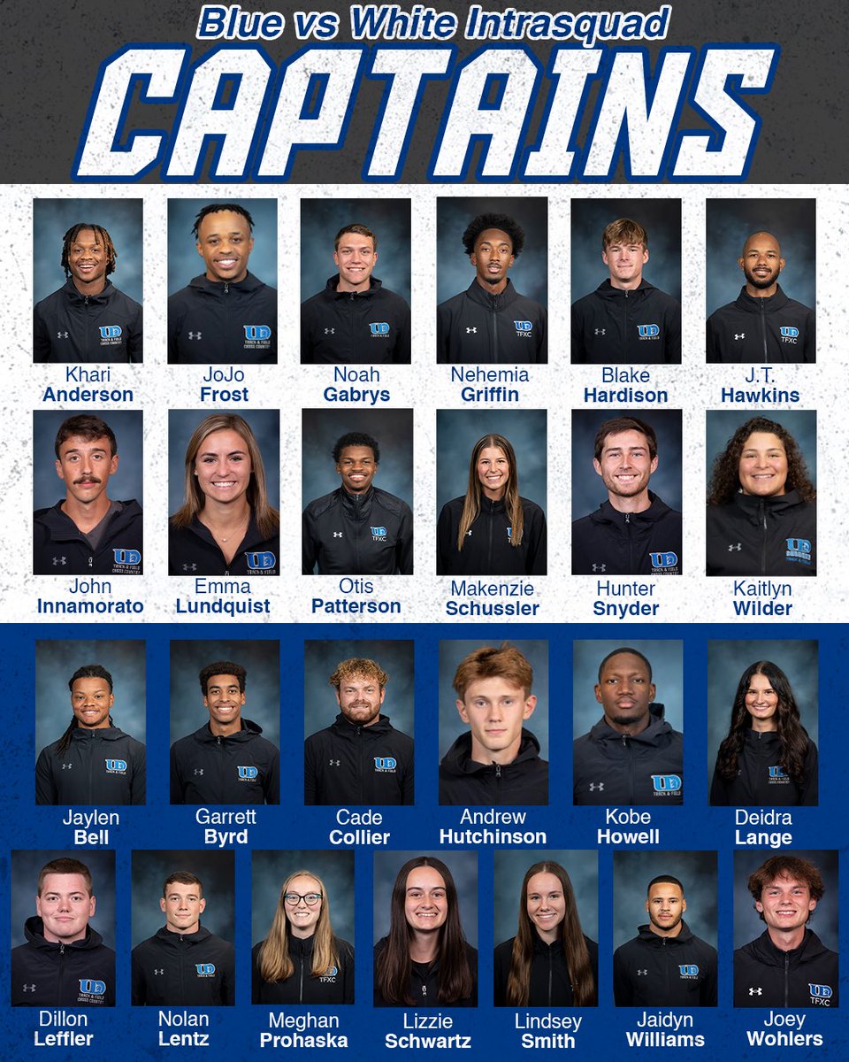 Dubuque Track & Field and Cross Country (@udtfxc) on Twitter photo ⚠️ITS MEET WEEK‼️
This Friday, our GA’s go head to head in our second annual Blue vs White Intrasquad Meet!
Will Coach Boone and white team defend their title? Or does Coach <a href="/BakalarsFrankie/">Coach Frankie Bakalars SCSU</a> and blue team have what it takes to come out on top?
Let us know who YOU got ⬇️ ⚠️ITS MEET WEEK‼️
This Friday, our GA’s go head to head in our second annual Blue vs White Intrasquad Meet!
Will Coach Boone and white team defend their title? Or does Coach <a href="/BakalarsFrankie/">Coach Frankie Bakalars SCSU</a> and blue team have what it takes to come out on top?
Let us know who YOU got ⬇️