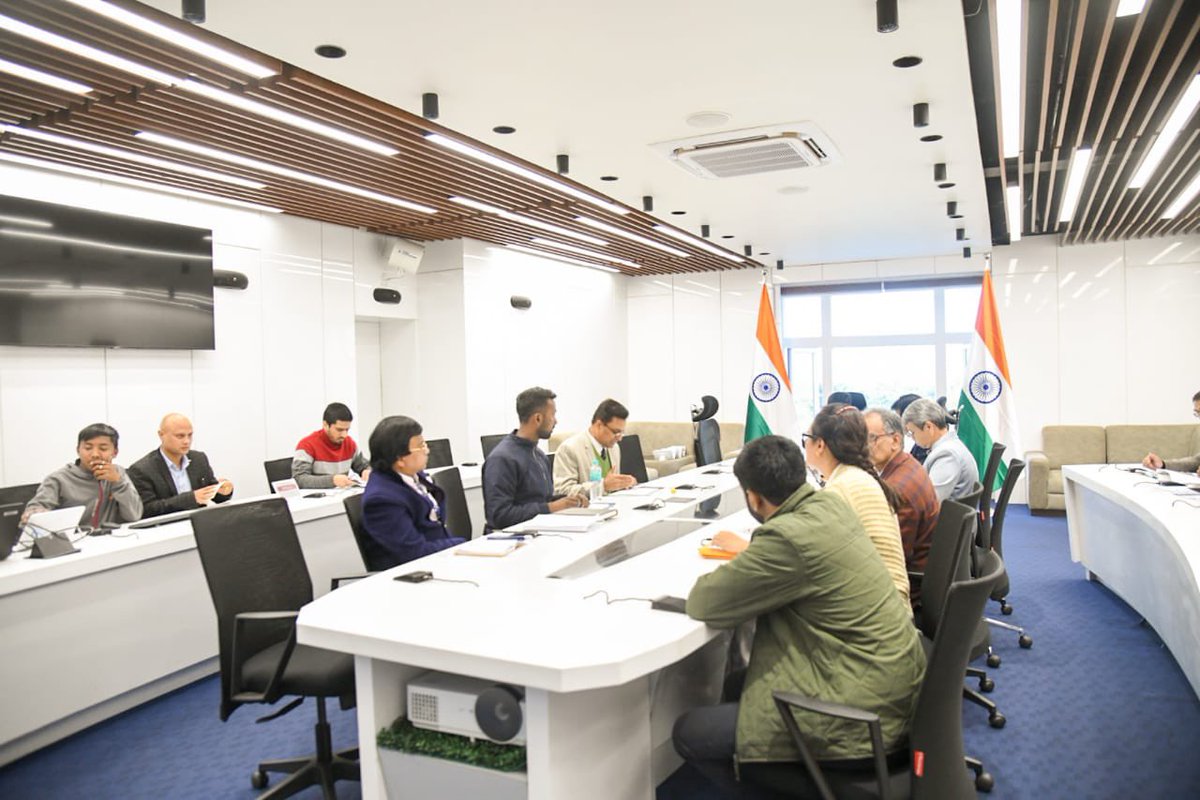Held meeting with officials of <a href="/nhidcl/">NHIDCL</a>, Deputy Commissioners, Departments and contractors to review various ongoing road projects in the state. The contractors have been directed to give their deadline on completion of the projects and resolve any issues in consultation with the