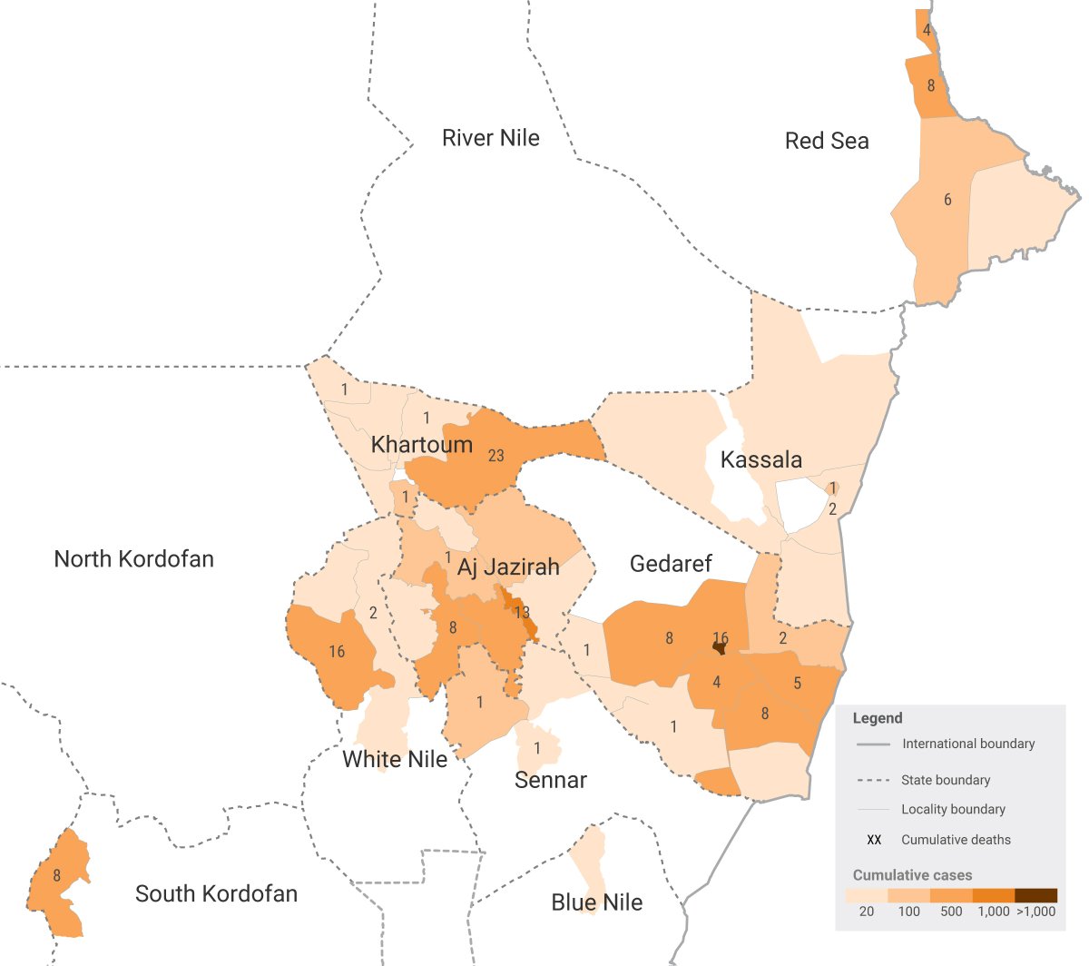 In #Sudan the #cholera outbreak has spread across nine states affecting over 5,100 people and killing over 160. To date, 2.2M oral cholera vaccines have been given in Gedaref and Aj Jazirah states.

Read more here: bit.ly/3Nd9SVt