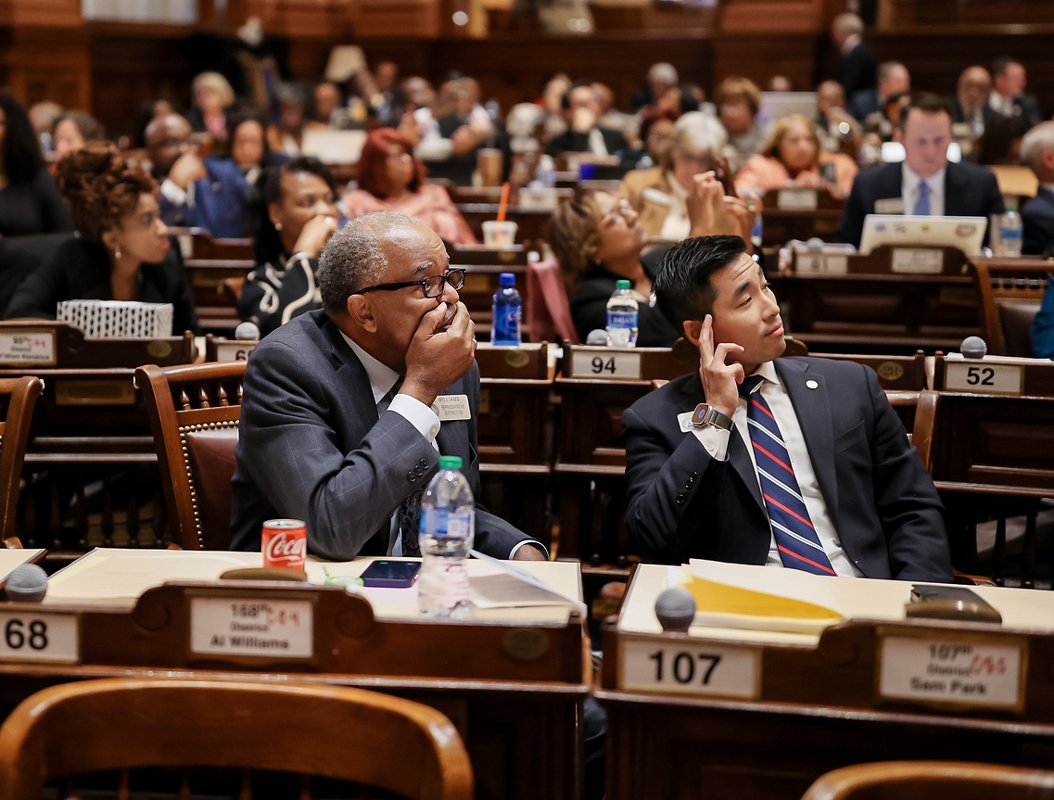 Last week, Republicans in Georgia passed unlawful legislative maps that continue to violate the Voting Rights Act. 

Judge Jones wrote, “The State cannot remedy the Section 2 violations described herein by eliminating minority opportunity districts elsewhere in the plan.” #gapol