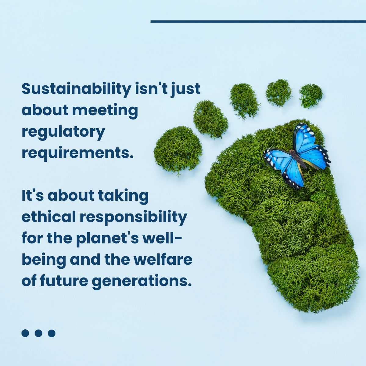 This reminds us that sustainability isn't merely a checkbox for compliance but a moral commitment to safeguard the planet and secure a brighter future for generations to come. Learn more leanteams.com/sustainability…