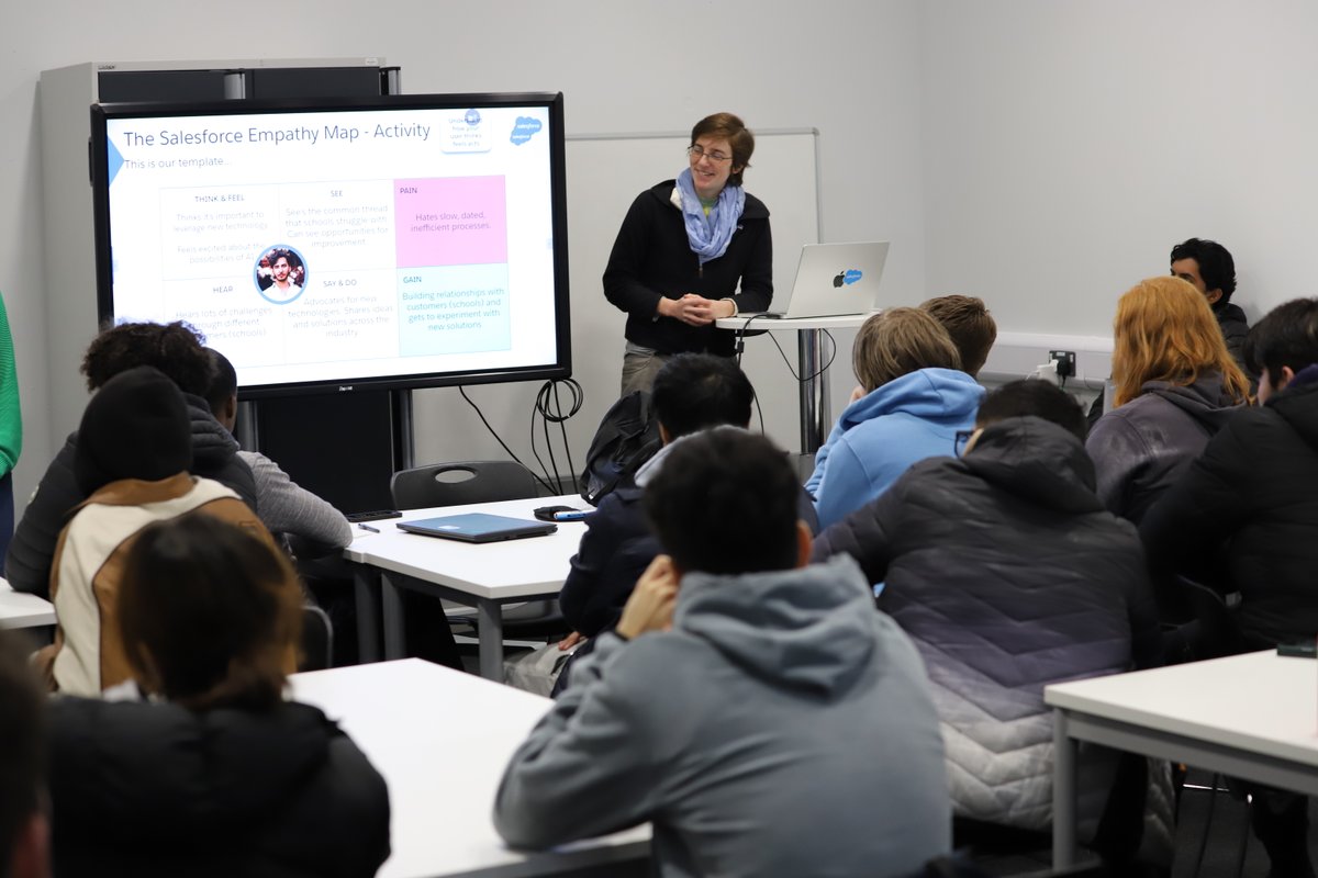 Ada, the National College for Digital Skills (@adacollege) on Twitter photo "How can we use AI in Education?" is the question and task of this year's industry project at Ada. 130 learners taking on the role of consultants, supported and guided by 20 brilliant Salesforce Coaches. 
@JudeUmeh @Nicholas H. @AlastairHigginbottom .
#digitalskill #techfutures "How can we use AI in Education?" is the question and task of this year's industry project at Ada. 130 learners taking on the role of consultants, supported and guided by 20 brilliant Salesforce Coaches. 
@JudeUmeh @Nicholas H. @AlastairHigginbottom .
#digitalskill #techfutures