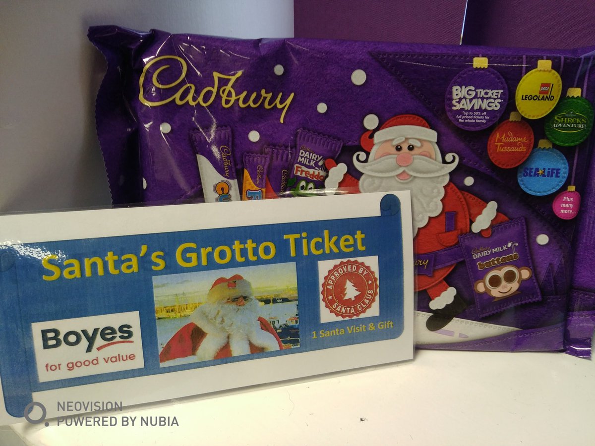 Day 2 of Attendance Advent. A year 2 child has won a free Santa’s Grotto visit courtesy of Boyes, and year 3 child has won a selection box courtesy of <a href="/Morrisons/">Morrisons</a> #attendancematters <a href="/eboractrust/">Ebor Academy Trust</a>