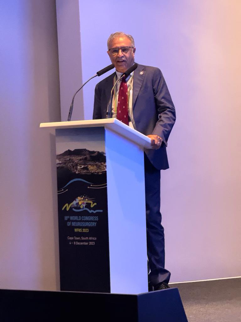 Dr. Mahmood Qureshi’s presentation on the development of training programs in Africa, from 8 initially to 22 training programs, was eye-opening. Their commitment to rigorous and high-quality training is truly commendable! #AfricanNeurosurgery