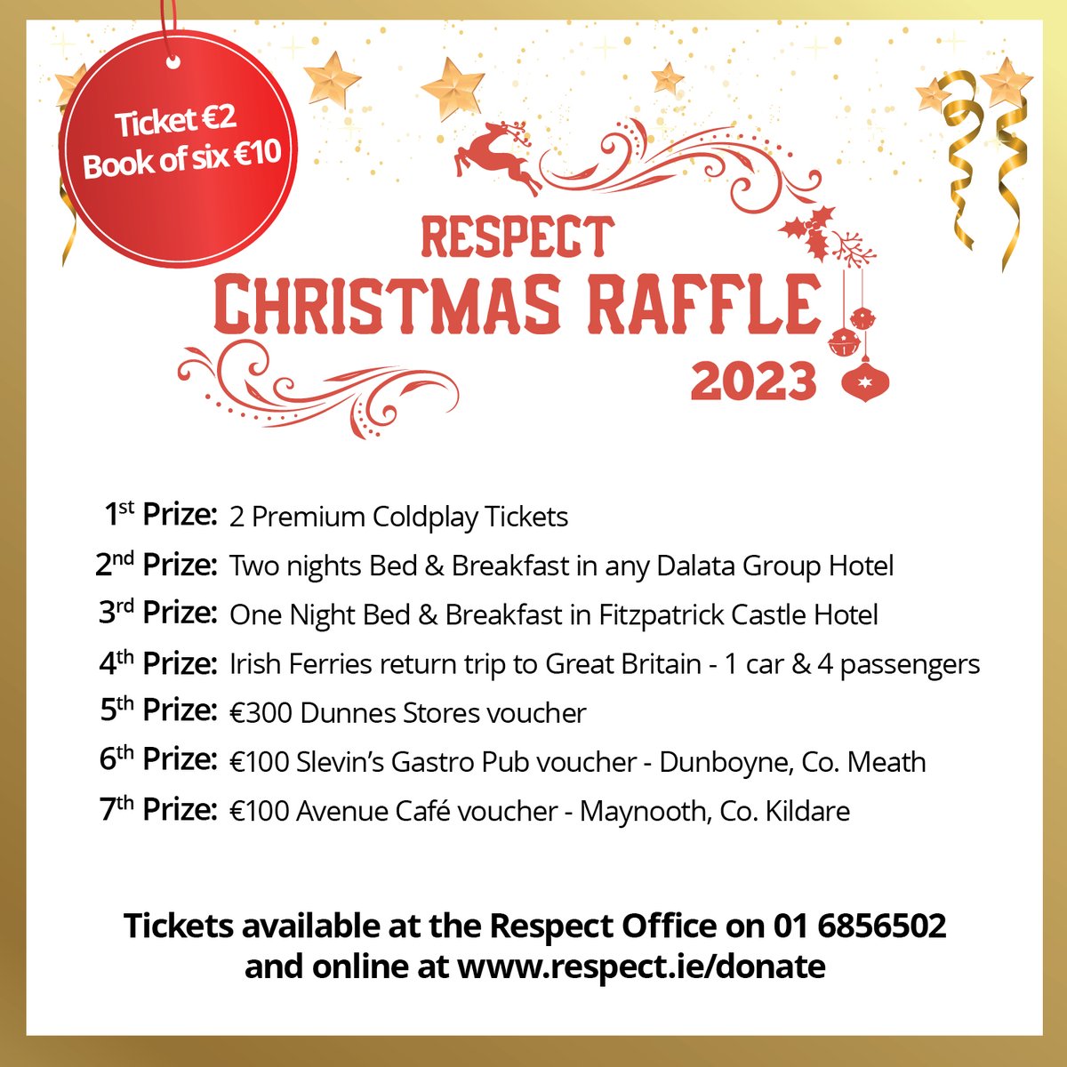 Reminder – If you’re not in, you can’t win! 🎉 ❤️

The closing date for returning the Christmas raffle tickets is this Friday, December 8th. 😍