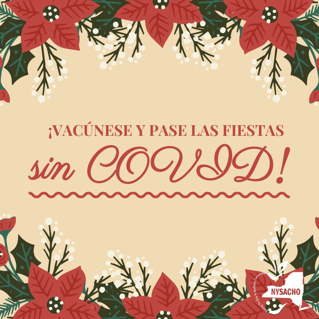 GOHealthNY's tweet photo. Cuidando la alegría de la época con una dosis de protección. En esta temporada de fiestas, unámonos y vacunémonos contra el COVID. Su salud es el mejor regalo. Programe su vacuna contra el COVID aquí: https://t.co/ISaknum1iz https://t.co/AQKFPAnPR6
