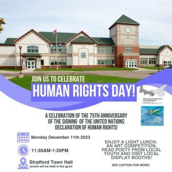 HearPei's tweet photo. Hearing accessibility is enshrined in human rights legislation. We need to be visible &amp; ensure our voices are heard. Pls join us at Human Rights Day 2023: Stratford Town Hall Rec Centre, Mon Dec 11, 11:30 to 1:30. Sponsored by PEI Human Rights Commission &amp; town of Stratford. https://t.co/rVQJYZWBti